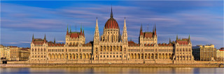  Panoramabild Parlament von Budapest Ungarn