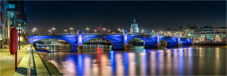  Panoramabild London Southwalk Bridge St. Pauls Cathedral
