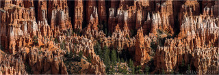  Panoramabild Stein Erosionen Bryce Canyon Utah USA