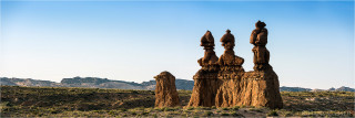  Panoramafoto Sandstein Figuren Goblin Valley Utah USA