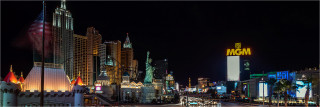  Panoramabild the Strip Las Vegas Nevada Amerika USA