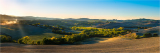  Panoramabild Landschaft der Toskana Italien 