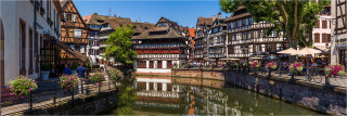  Panoramabild Straßburg Fachwerkhäuser Petit France