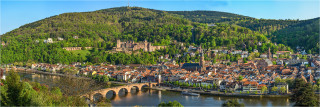  Panoramafoto Heidelberg auf dem Philosophenweg