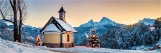  Panoramafoto Winter in Berchtesgaden am Lockstein