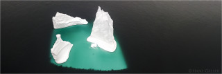  Panoramabild Eisberge der Antarktis am Lemaire Channel