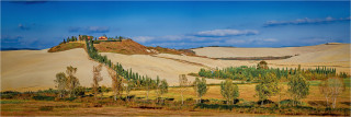  Panoramabild Bauernhaus Crete Senesi Toskana