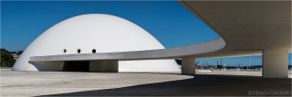  Panoramabild Niemeyer Zentrum Avilles Spanien