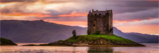  Panoramabild Stalker Castle Higlands Schottland