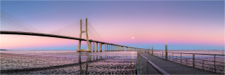  Panoramabild Vasco da Gamma Brücke Lissabon Portugal