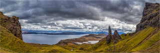  Panoramabild Isle of  Skye old man of Storr Schottland