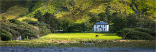  Panoramabild Landhaus am See Irland