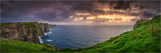  Panoramafoto Irland die Cliffs von Moher