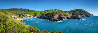  Panoramafoto Küstenlandschaft auf Ibiza