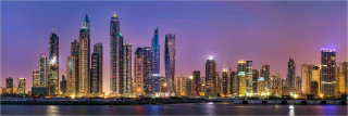 Panoramafoto Dubai Skline an der Marina
