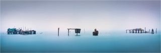  Panoramafoto Fischerstege Pellestrina Venedig