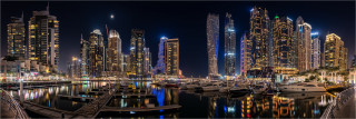  Panoramafoto Dubai Skyline der Marina