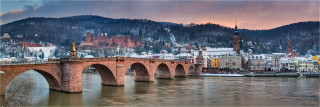  Panoramafoto Heidelberg im Winter