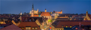 Panoramafoto Nürnberg Blick zur Burg