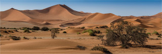  Panoramafoto Namibia  Dünen im Sossusvlei