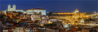  Panoramafoto Die Skyline von Porto Portugal