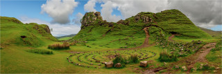  Panoramafoto Schottland in den Fairy Glens Isle of Skye