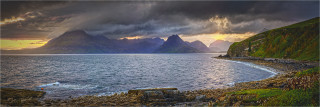  Panoramafoto Schottland Isle of Skye Elgol Beach