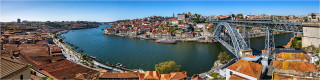  Panoramabild Porto Portugal am Duoro Fluß 