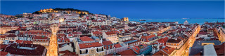  Panoramabild Skyline Lissabon Altstadt
