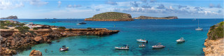  Panoramabild Ibiza an der Playa Comte