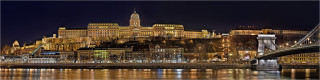  Panoramabild Burg Buda Budapest Ungarn