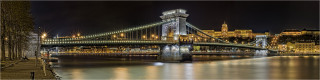  Panoramabild Kettenbrücke Budapest Ungarn