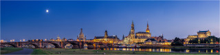  Panoramabild Dresden Canaletto Blick am Abend