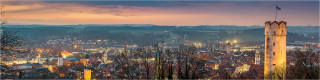  Panoramabild Sonnenuntergang über Ravensburg