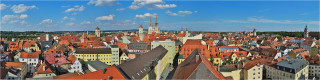  Panoramabild Regensburg Blick über die Dächer