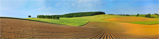 Panoramabild Acker Landschaft in Deutschland