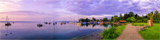  Panoramabild Morgenstimmung am Starnberger See