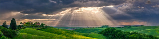  Panoramabild  Gewitterzelle in der Toskana