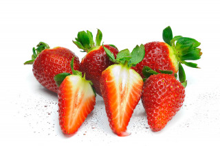  Wandbild Frische Erdbeeren