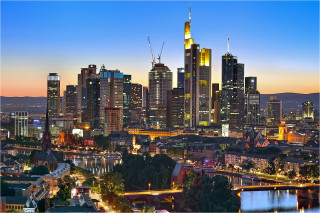  Wanddeko Frankfurter Skyline Frankfurt/Main
