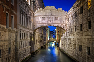  Wanddeko  Seufzerbrücke Venedig Italien