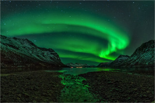  Wandbild Aurora Borealis Tromsø Norwegen