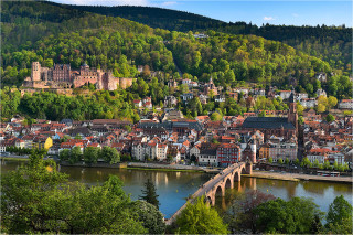  Wandbild Altstadtblick auf Heidelberg