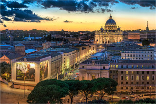  Wandbild Rom Blick zum Vatikan