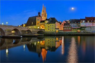  Wanddeko Abendliches Regensburg