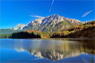  Wandbild Lautersee Karwendel Massiv