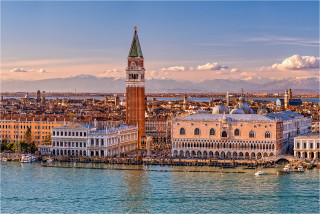  Wandbild Venedig Dogenpalast  Campanile