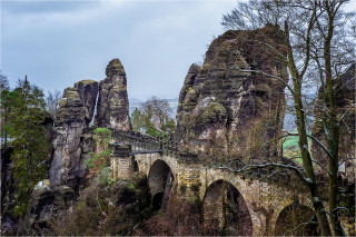  Wanddeko Bastei Brücke Sachsen