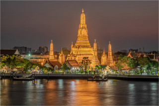  Wandbild Wat Aurun Tempel in Bangkok