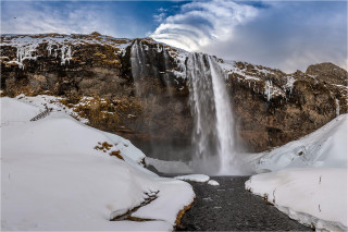  Wanddeko Seljalandsfoss Wasserfall Island